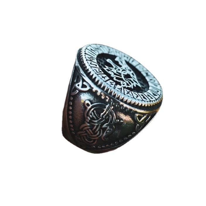 Nordic Viking Hungry Wolf Fenille Ring