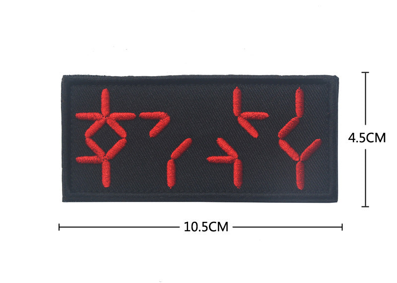 Viking Flag Epaulet Embroidery Velcro Label