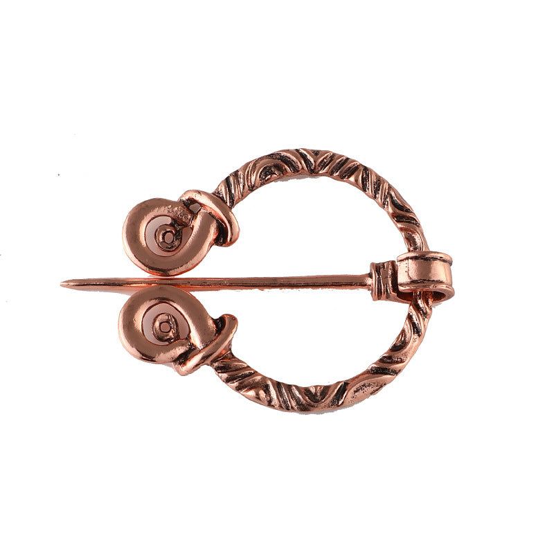 Viking Pirate Belt Buckle Collar Pin