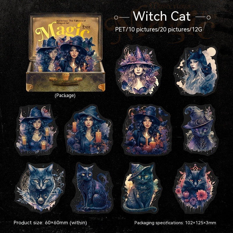 Mojing Gothic PET Sticker Bag