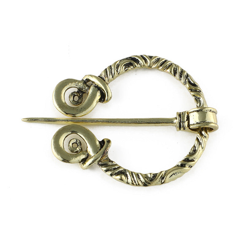 Viking Pirate Belt Buckle Collar Pin
