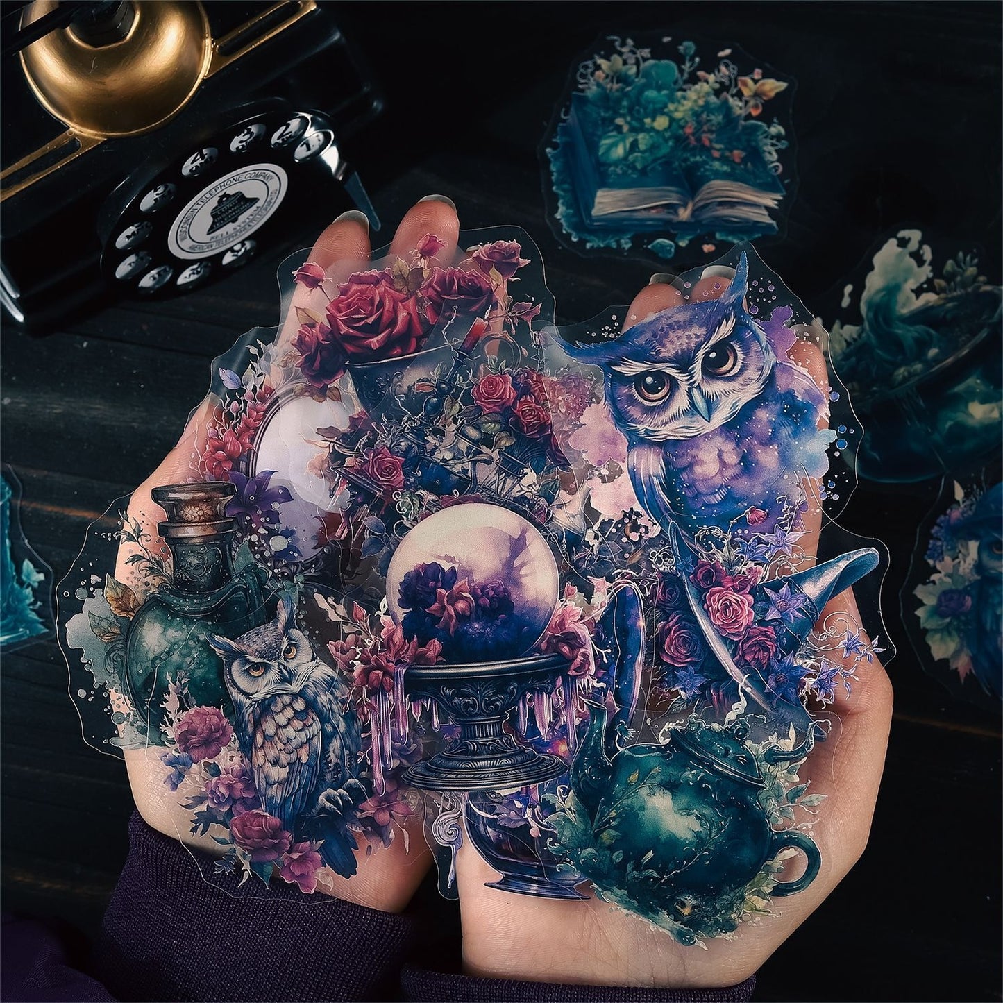 Mojing Gothic PET Sticker Bag