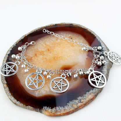 Gothic Witchcraft Evil Pentagram Bracelet