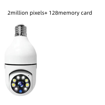 Cámara de seguridad tipo bombilla 1080P 4X Zoom 2.4Ghz WiFi