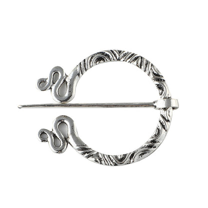 Viking Pirate Belt Buckle Collar Pin