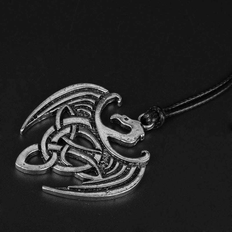 Vintage Nordic Pendant Necklace Viking Jewelry