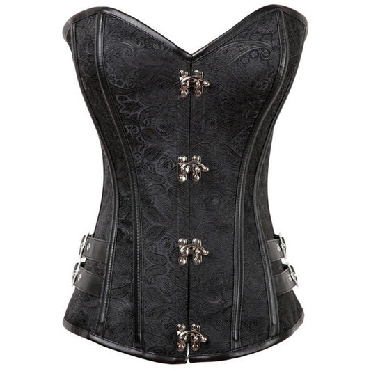 Jacquard Gothic Vintage Corset Court