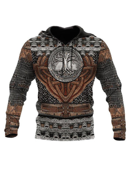 Fashion Street Trend Men's Viking Mythology Sweatshirt