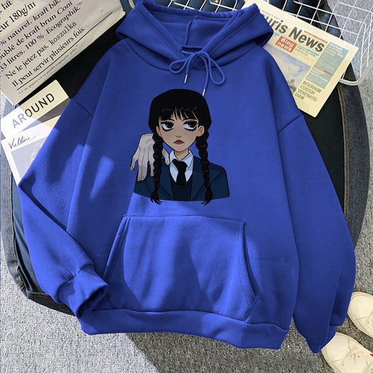 Neo-Gothic Printed Hoodie