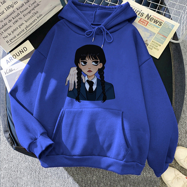 Neo-Gothic Printed Hoodie