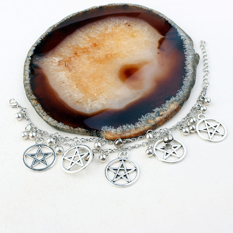 Gothic Witchcraft Evil Pentagram Bracelet