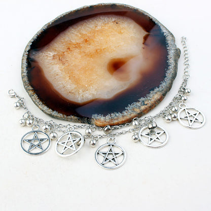 Gothic Witchcraft Evil Pentagram Bracelet