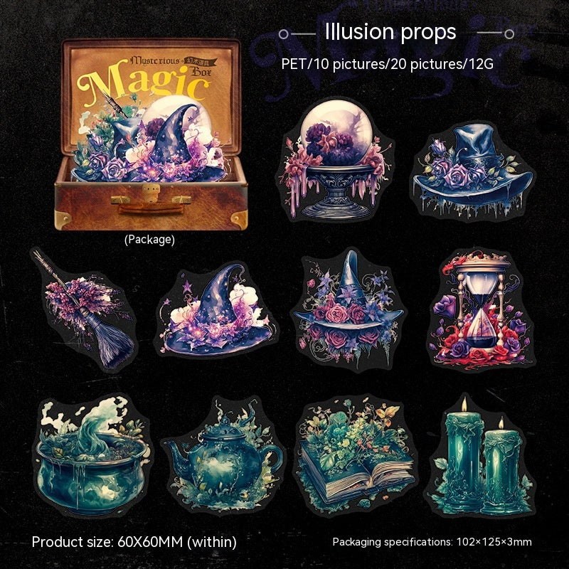 Mojing Gothic PET Sticker Bag