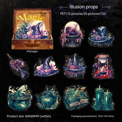 Mojing Gothic PET Sticker Bag