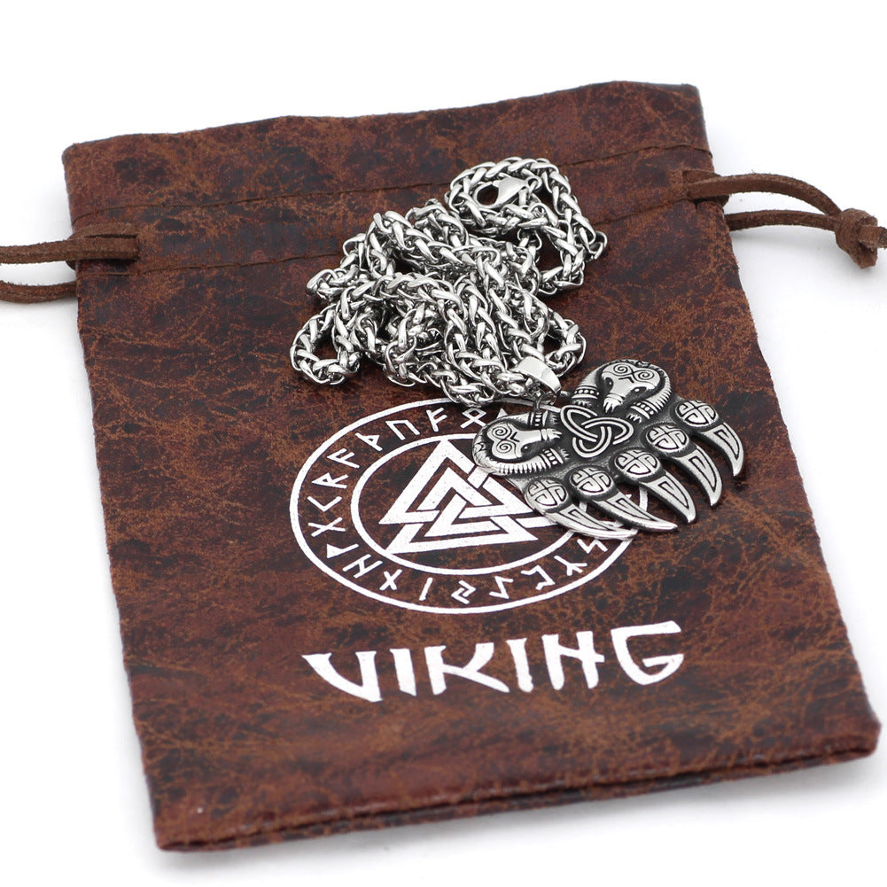 Myth Viking Odin Bear Claw Pendant