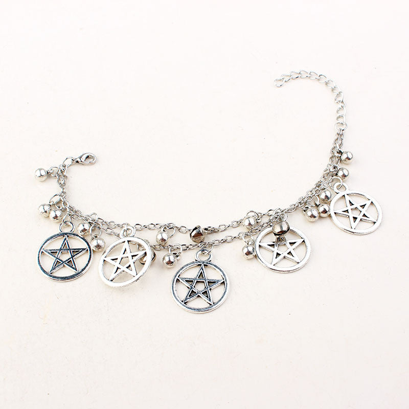 Gothic Witchcraft Evil Pentagram Bracelet