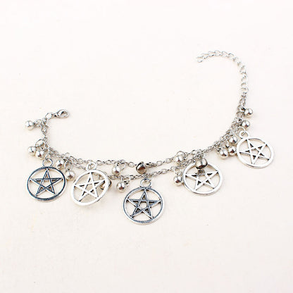 Gothic Witchcraft Evil Pentagram Bracelet