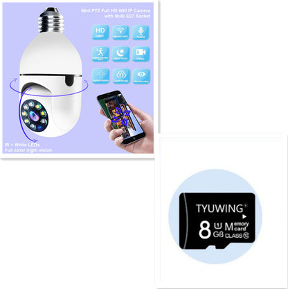 Cámara de seguridad tipo bombilla 1080P 4X Zoom 2.4Ghz WiFi
