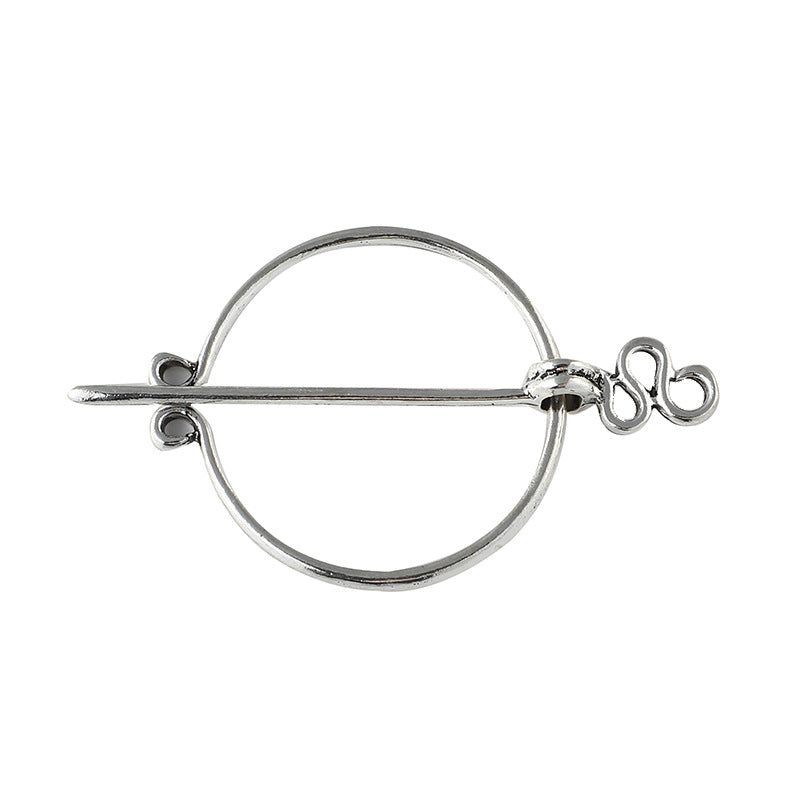 Viking Pirate Belt Buckle Collar Pin