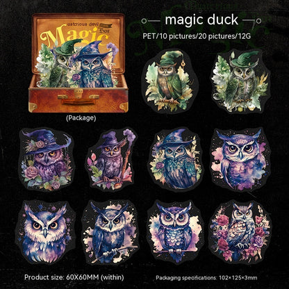 Mojing Gothic PET Sticker Bag