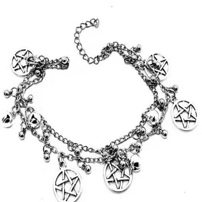 Gothic Witchcraft Evil Pentagram Bracelet