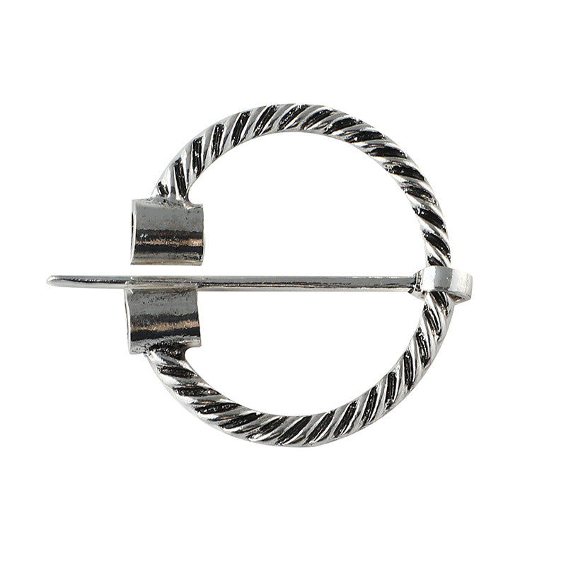 Viking Pirate Belt Buckle Collar Pin
