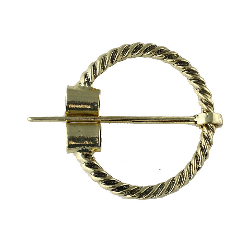 Viking Pirate Belt Buckle Collar Pin