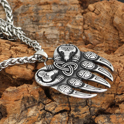 Myth Viking Odin Bear Claw Pendant