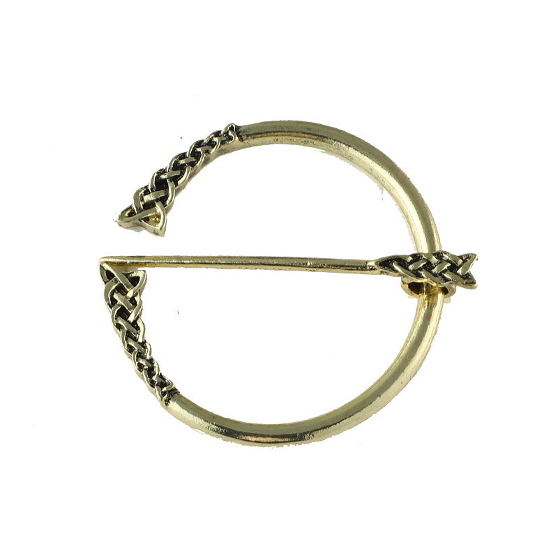 Viking Pirate Belt Buckle Collar Pin
