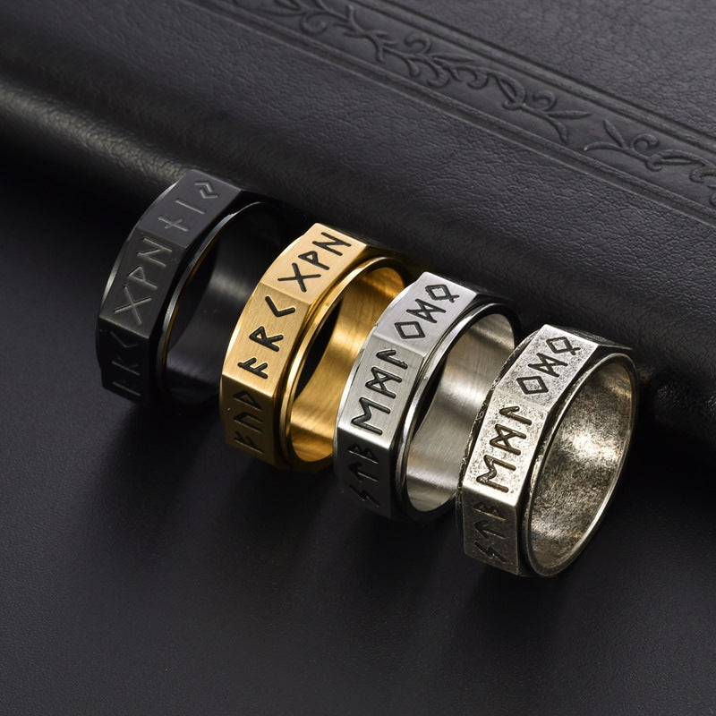 Viking Stainless Steel Can Be Rotatable Ring