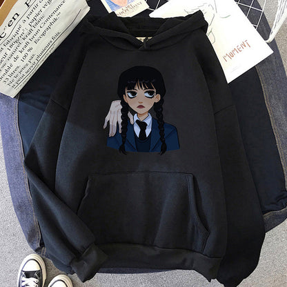 Neo-Gothic Printed Hoodie
