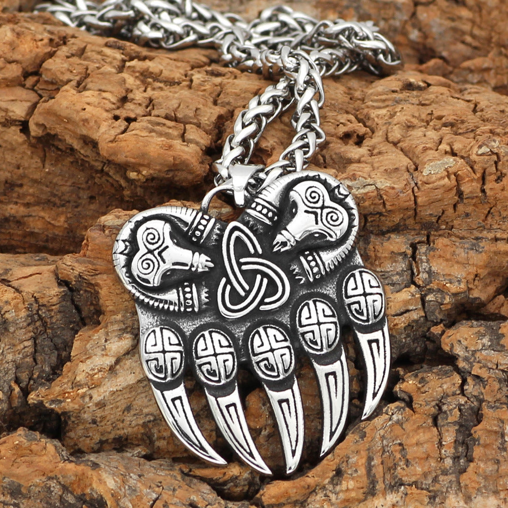 Myth Viking Odin Bear Claw Pendant