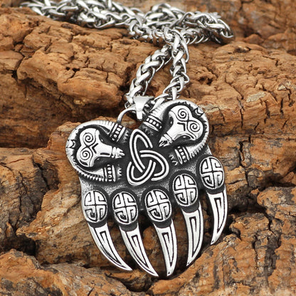 Myth Viking Odin Bear Claw Pendant
